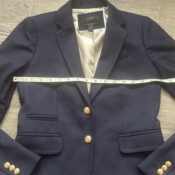 J.Crew | Classic School Boy Wool Blazer in Navy With Gold Buttons Size 00 - Picture 9 of 14